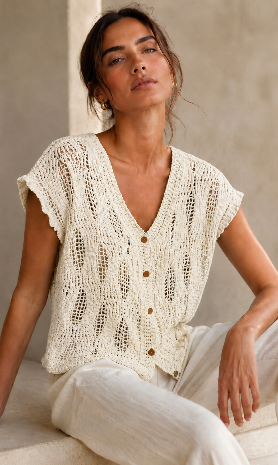 Rebecca crochet cardi