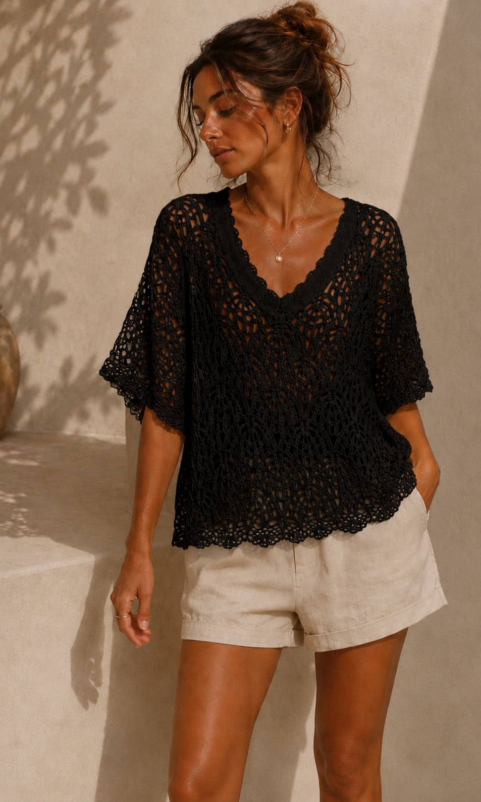 Celine crochet top