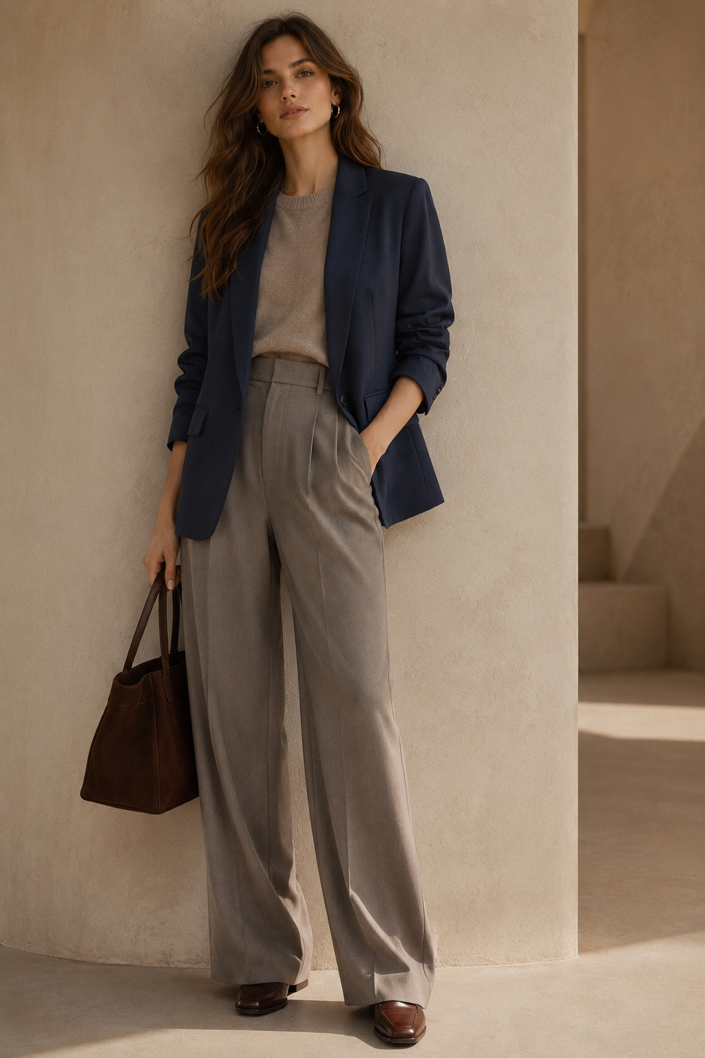 Wholesale Ruched Sleeved Oversized Blazer for Boutique Retailers - Catwalk style wholesale