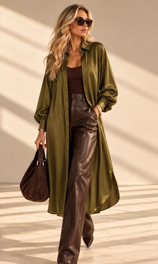 Corrine shirt dress