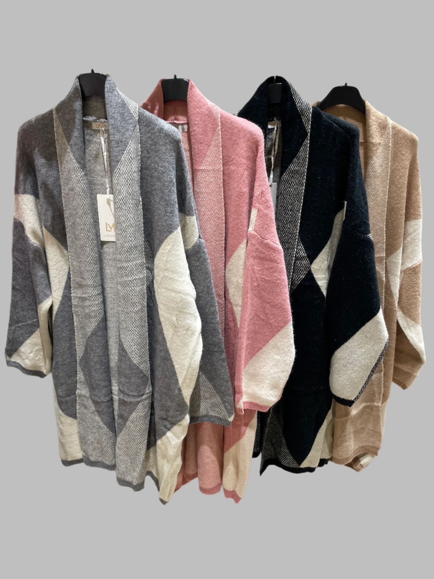 Abstract Soft Knitted Cardigan