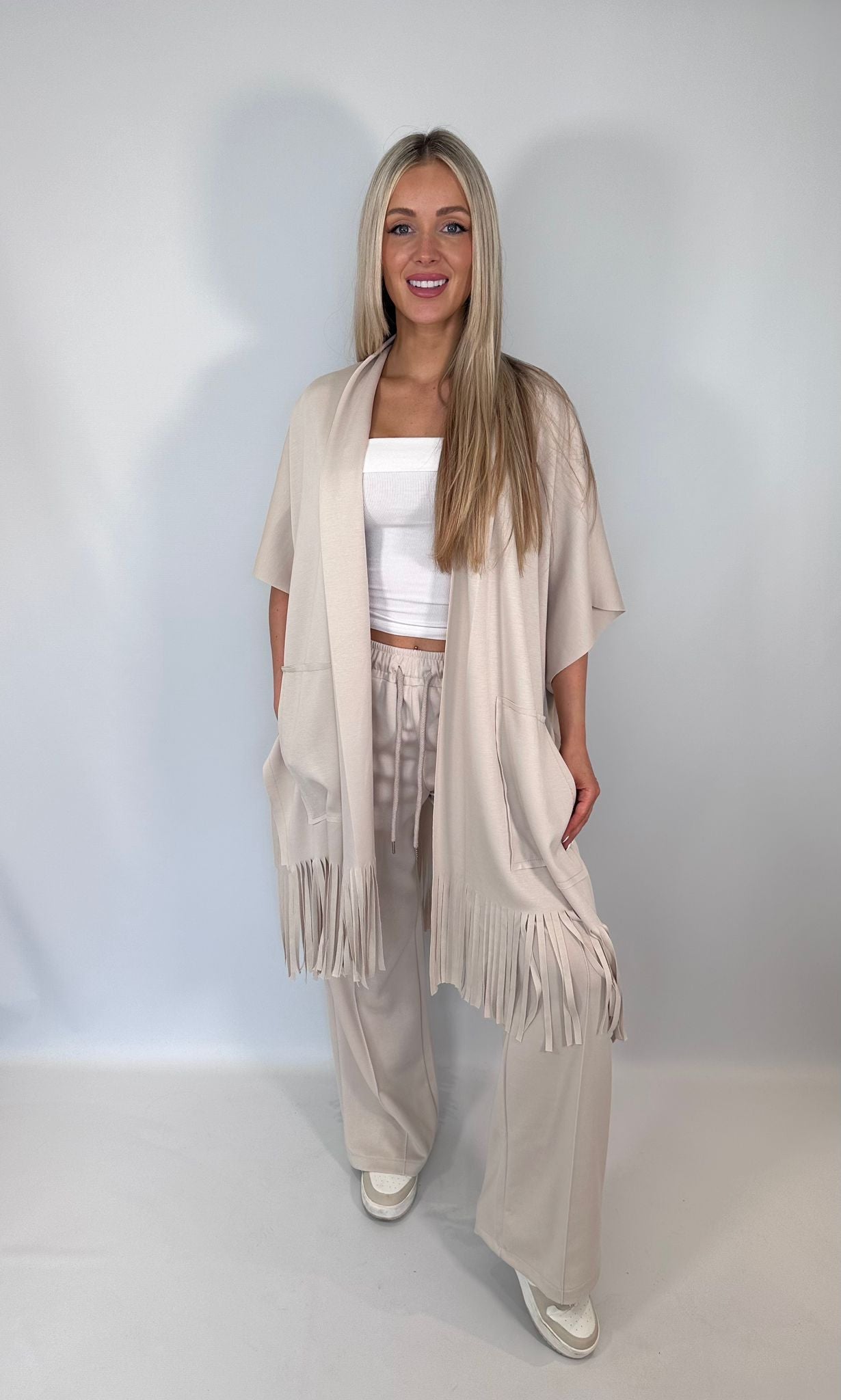 Soft Touch Fringe Cape