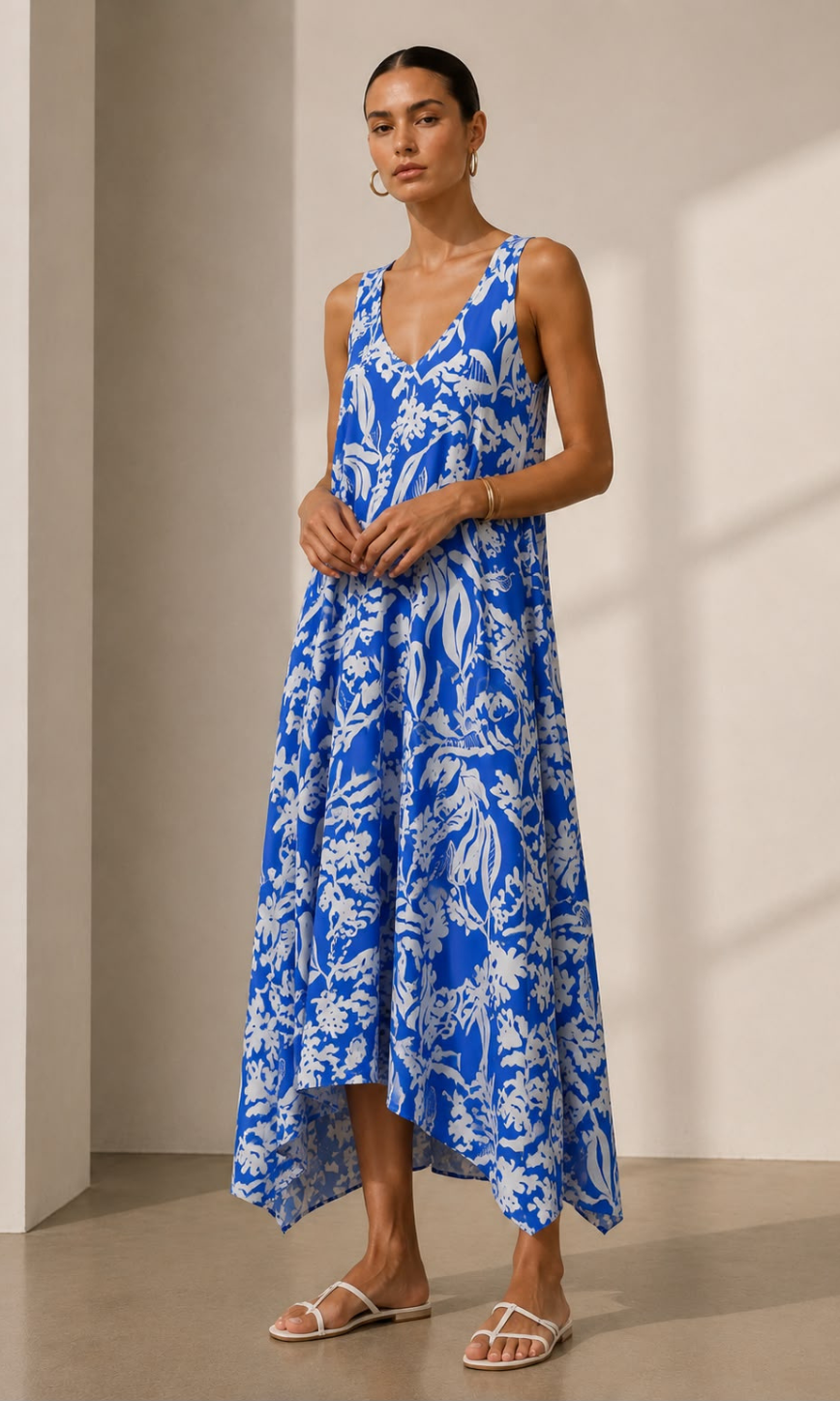 Riley summer print dress