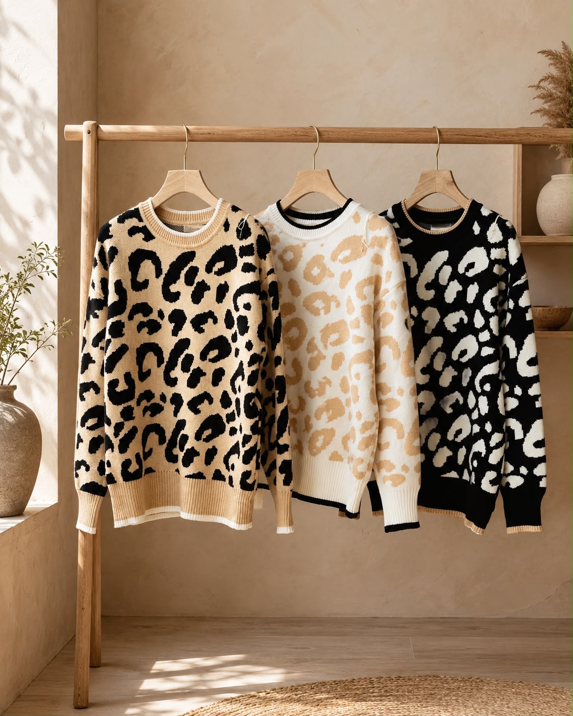 Autumn leopard Jumper