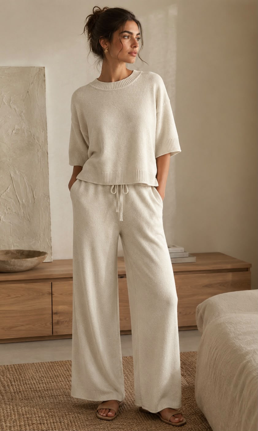 Harlow cropped loungesuit