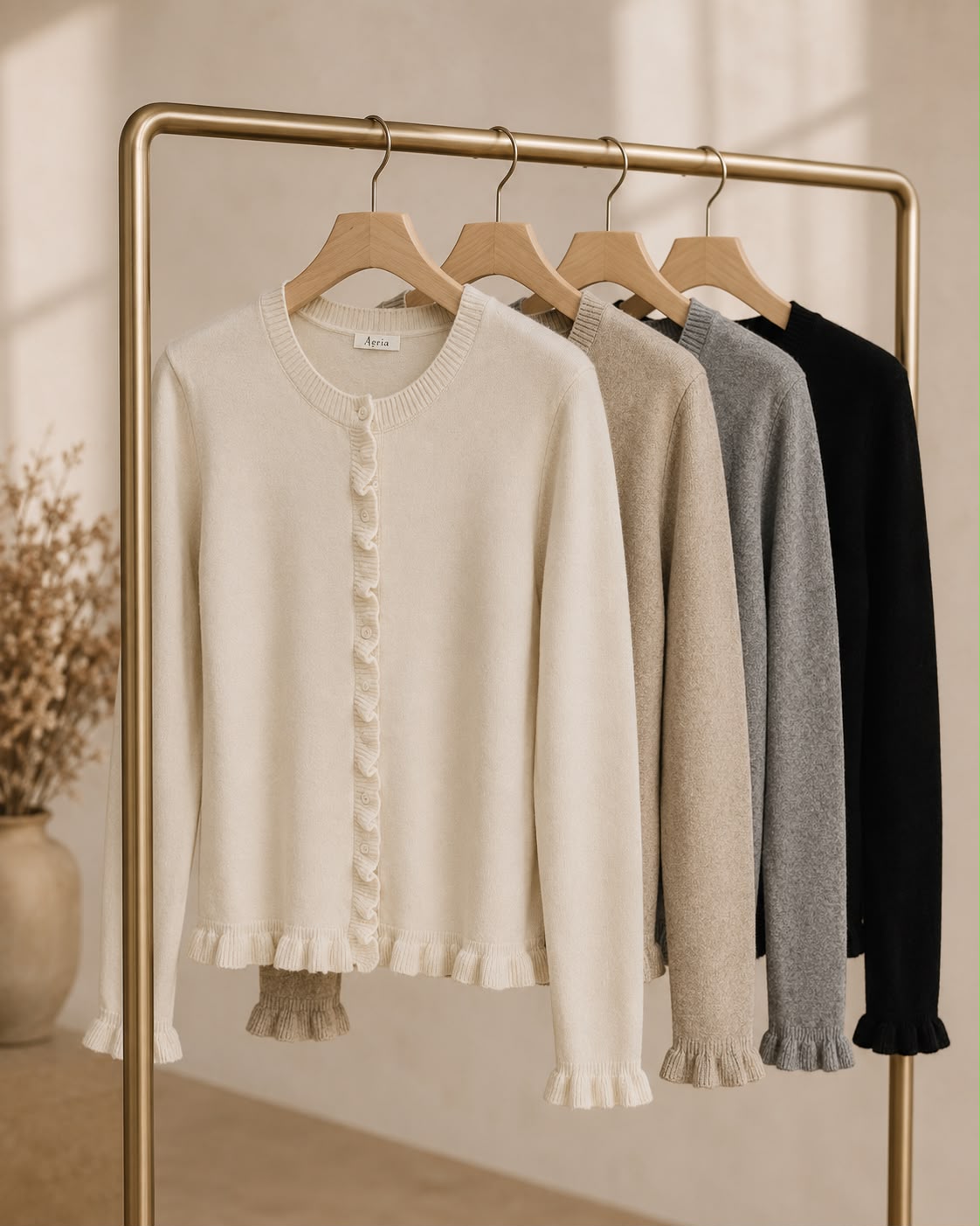 Josie ruffle edge cardi