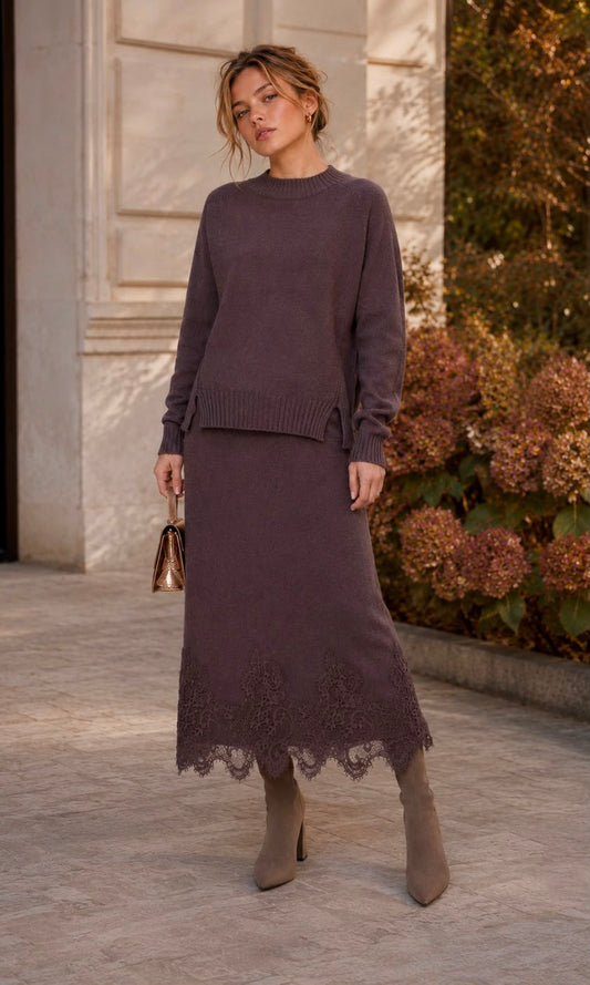 Thea lace knit co-ord