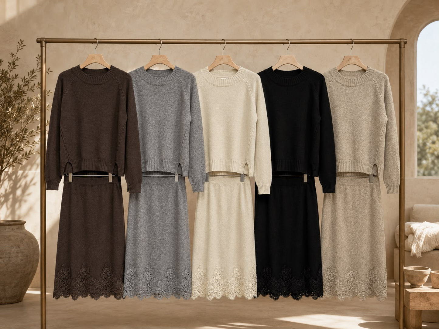 Thea lace knit co-ord