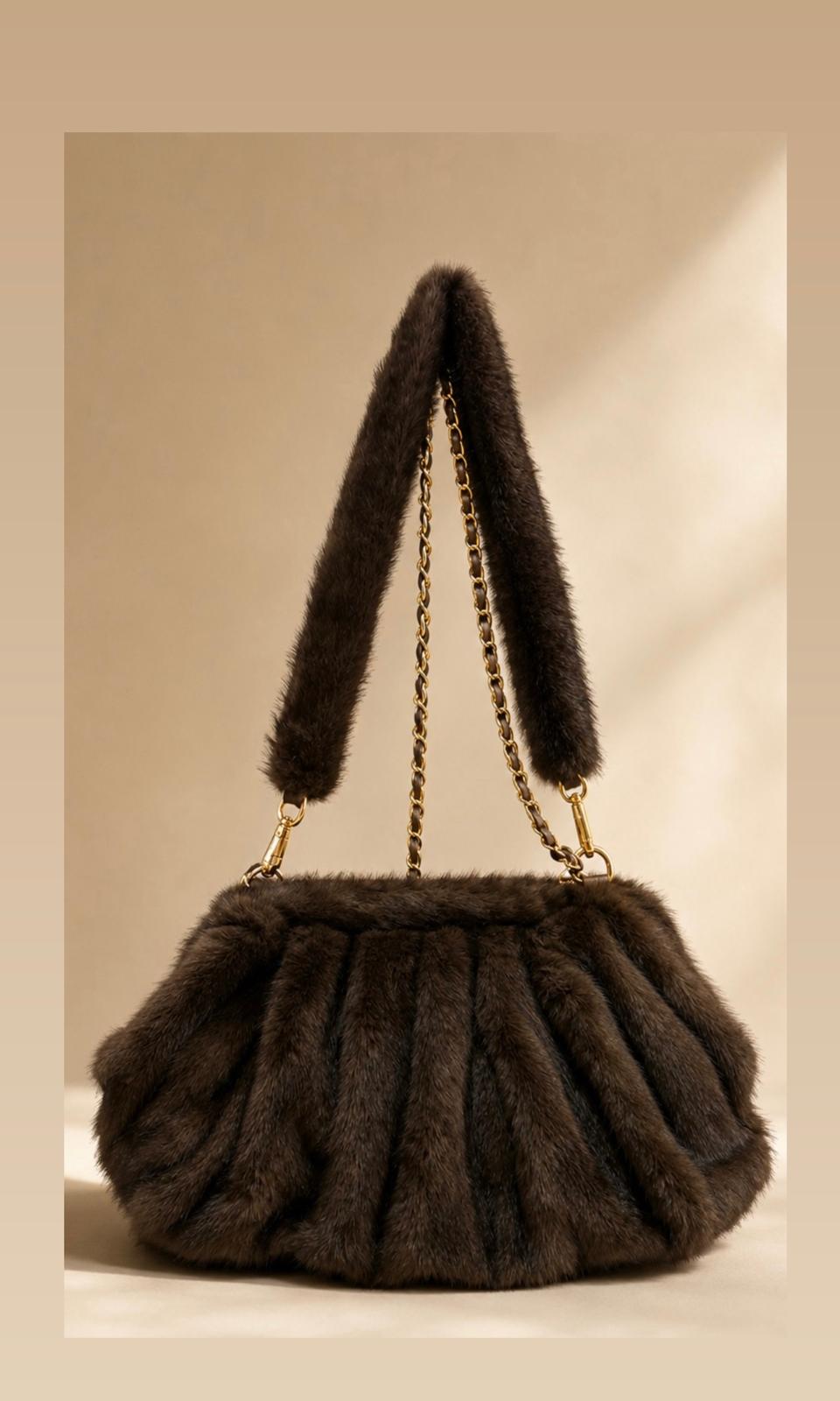 Coco faux fur bag