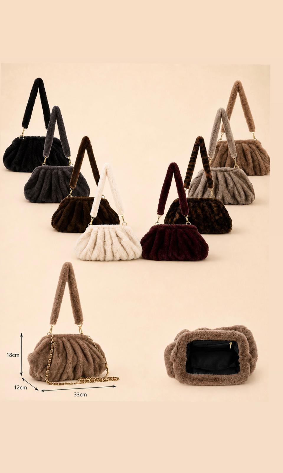 Coco faux fur bag