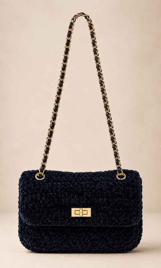 Bianca chenille chain bag