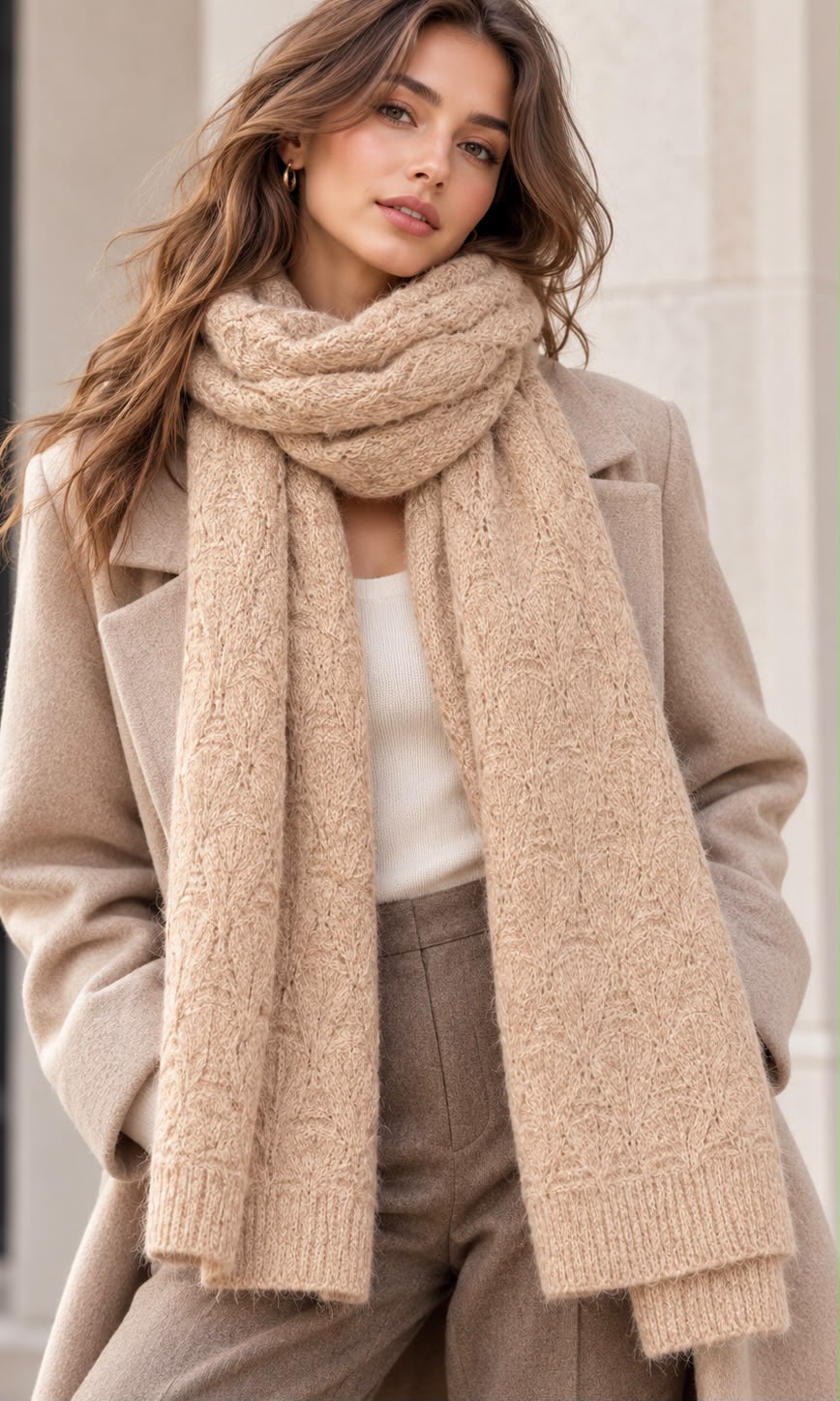 Soft snuggle scarf