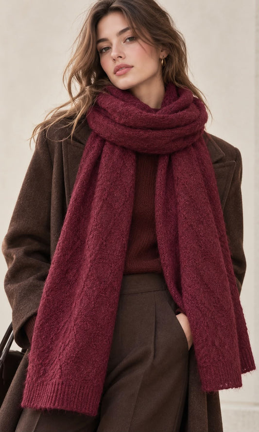 Soft snuggle scarf