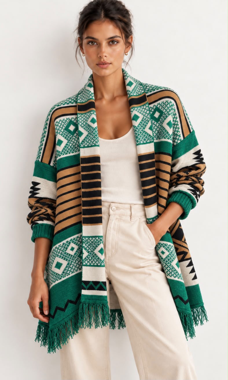 Racheal Aztec cardi