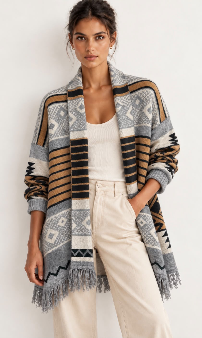 Racheal Aztec cardi