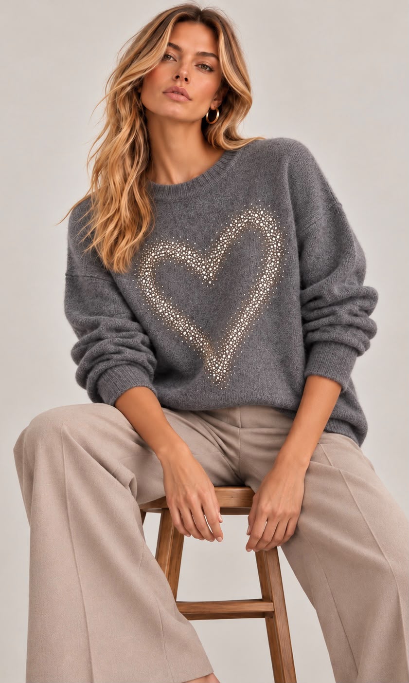 Felicity heart jumper