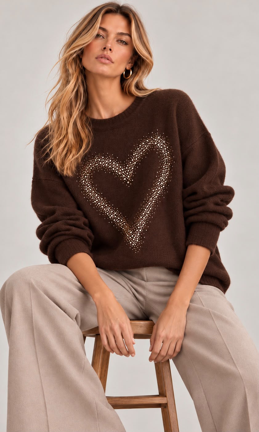 Felicity heart jumper