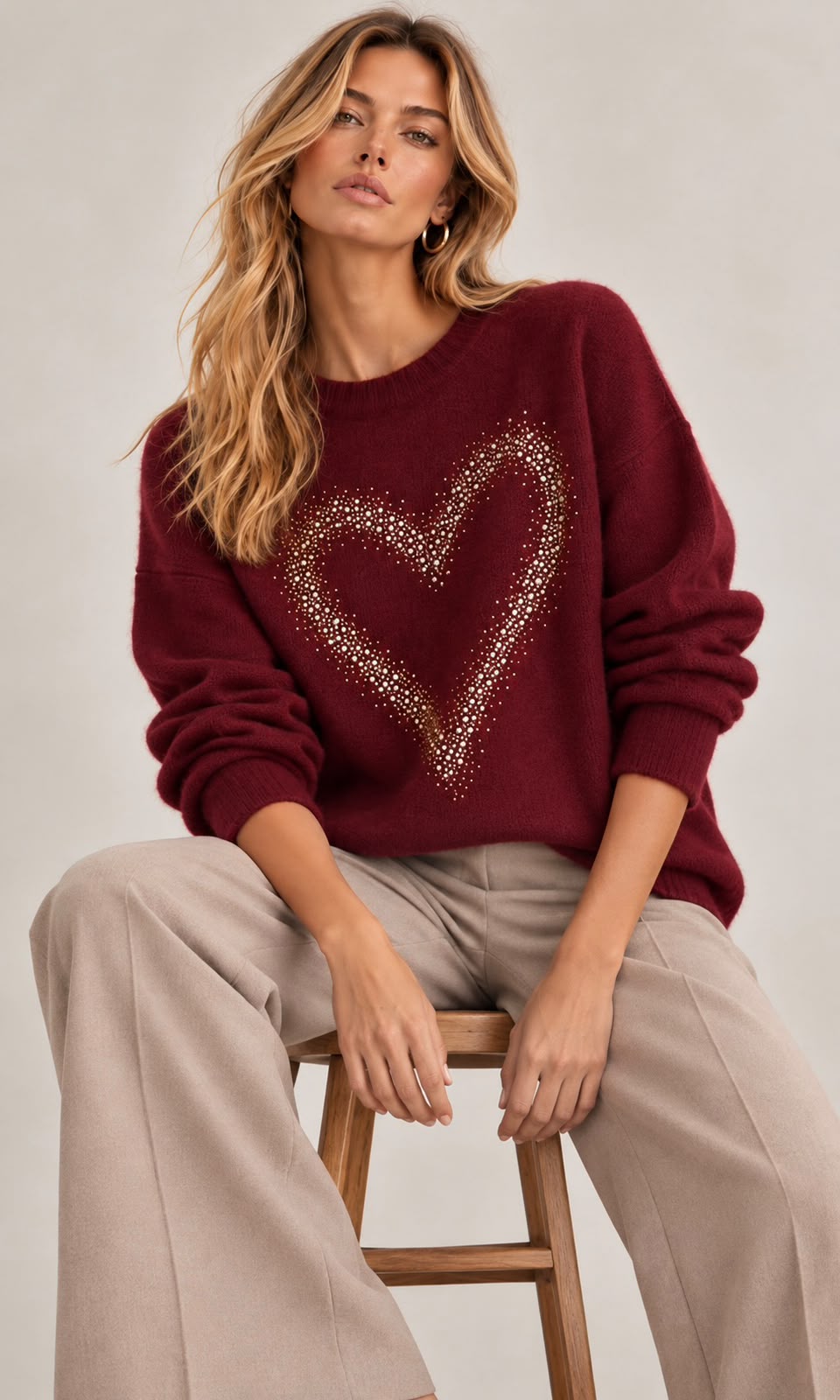 Felicity heart jumper