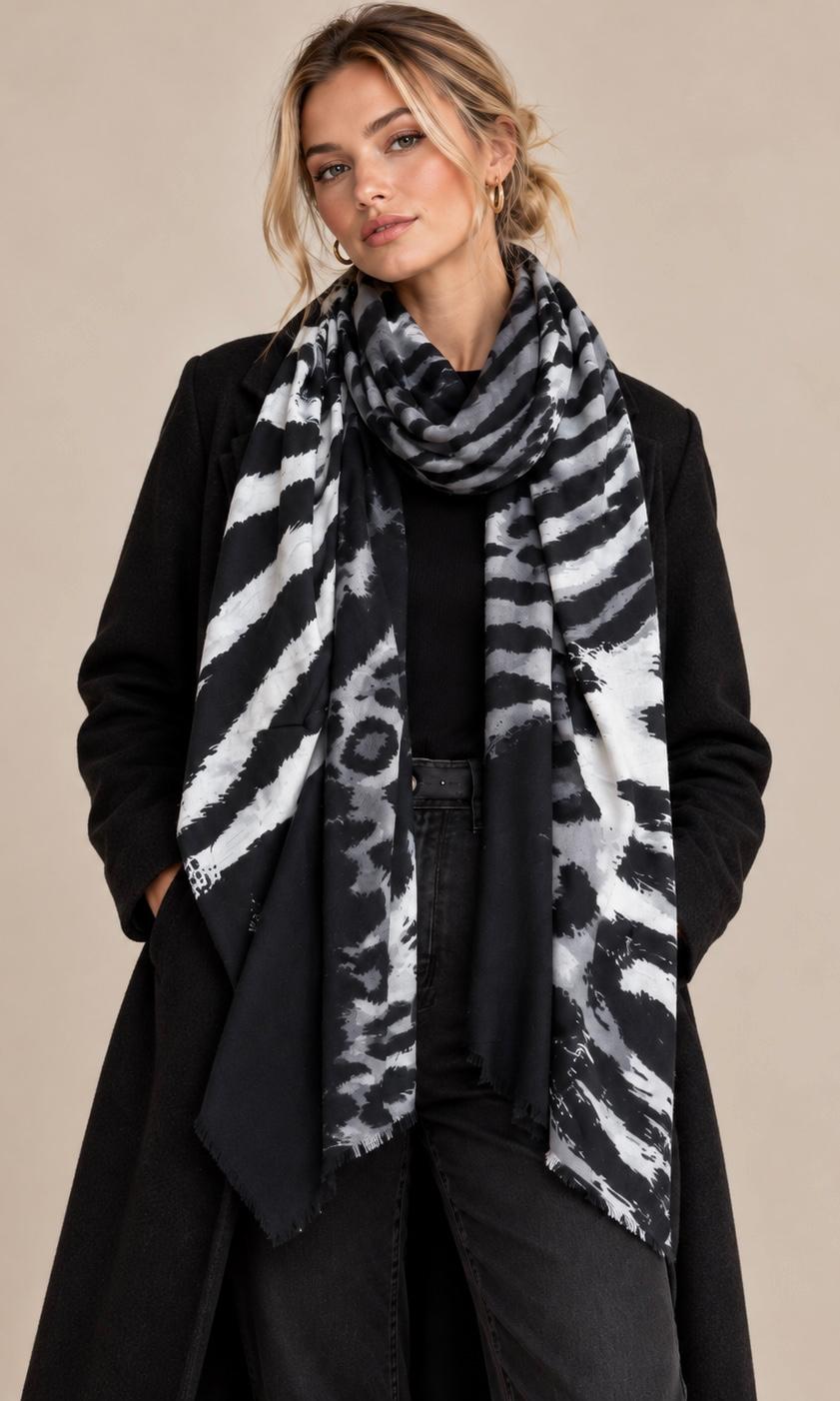 Animal print scarf