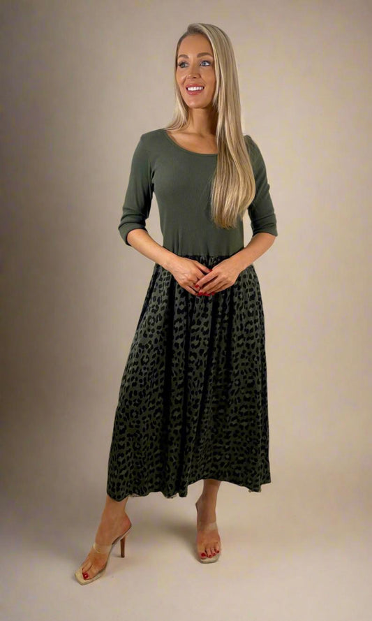 Sabina leopard dress