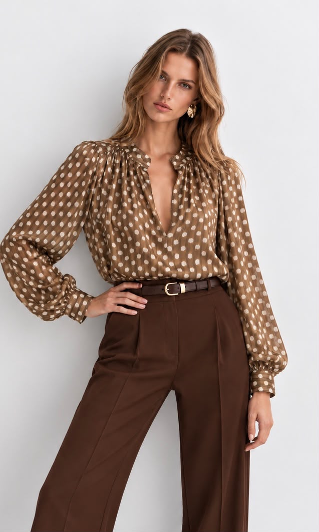 Holly polka dot blouse