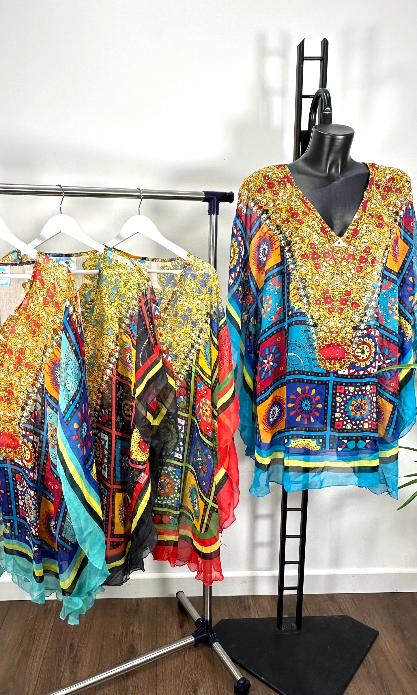 Mia Beaded Kaftan Top